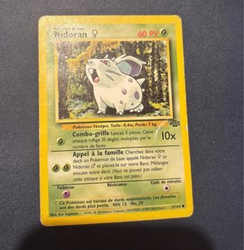 Carte Pokémon Wizards Nidoran 57/64 Jungle