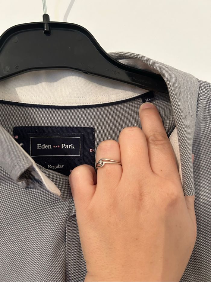 Chemise grise manches longues Eden Park XL - photo numéro 4