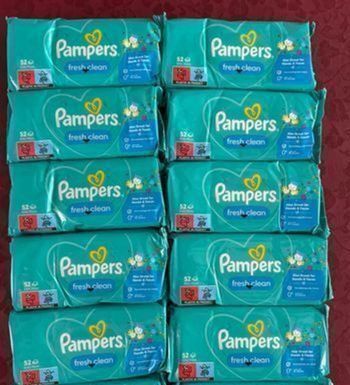 Lingettes Pampers Fresh Clean