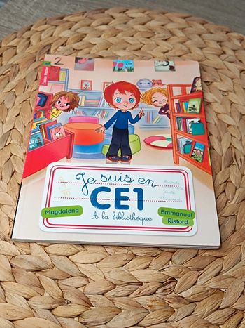 Livre enfant CE1🩵je suis a la bibliothèque🩷