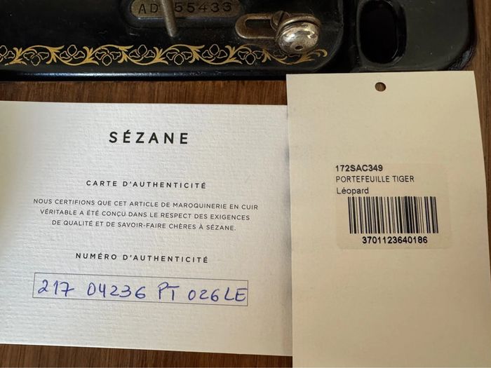 Portefeuille Tiger Sézane - photo numéro 2