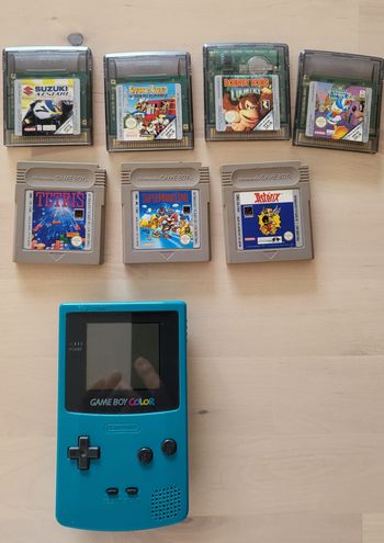 Gameboy color et lot de jeux