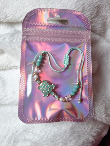 Bracelet tortue verte neuf