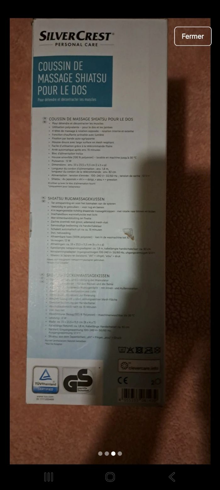 Coussin massant - photo numéro 3