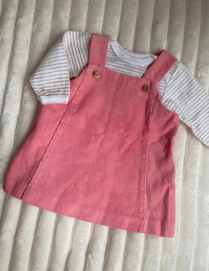 Robe velours côtelée rose Jacadi - photo numéro 2