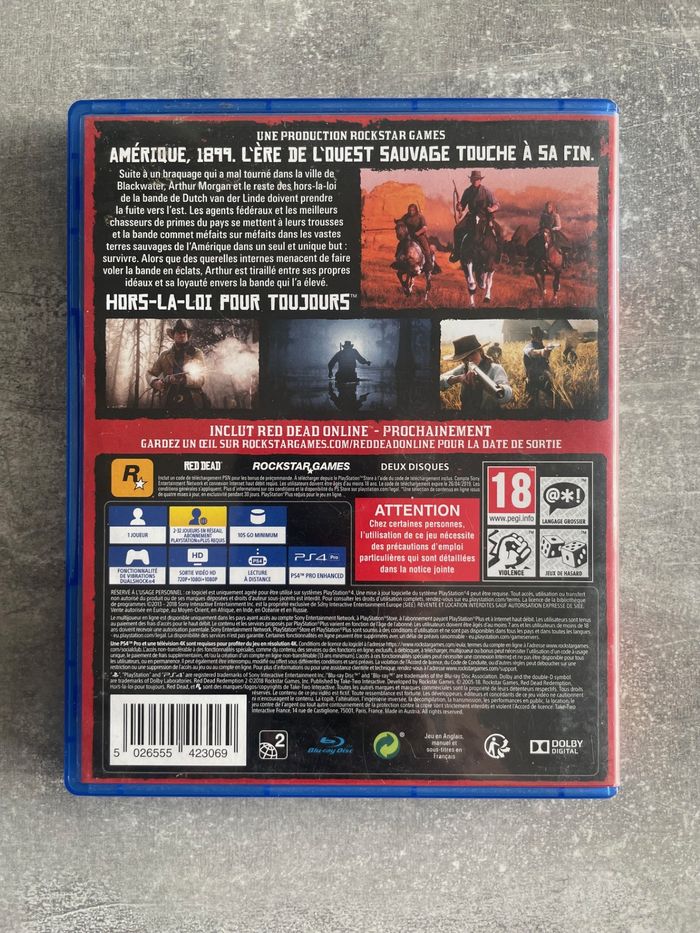 Jeu pour Sony PS4, Red dead redemption II, red dead redemption 2 en français. - photo numéro 4