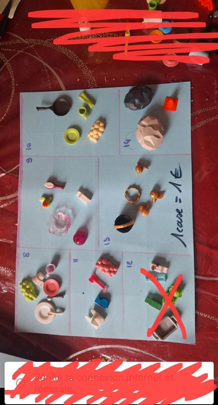 Lot de petits accessoires