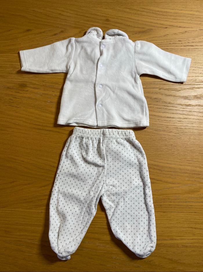 Kimadi Pyjama 2 pièces blanc Taille 1 mois - photo numéro 7