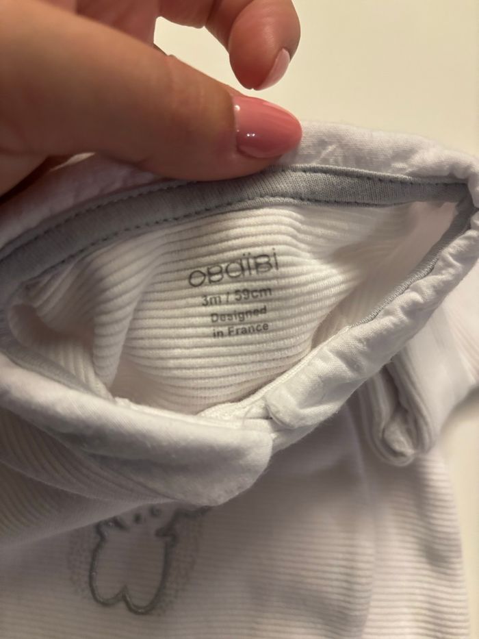 Pyjama Obaïbi blanc  3M - photo numéro 2