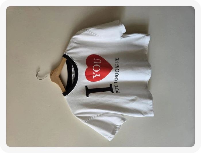 tops court Bershka blanc taille M - photo numéro 2