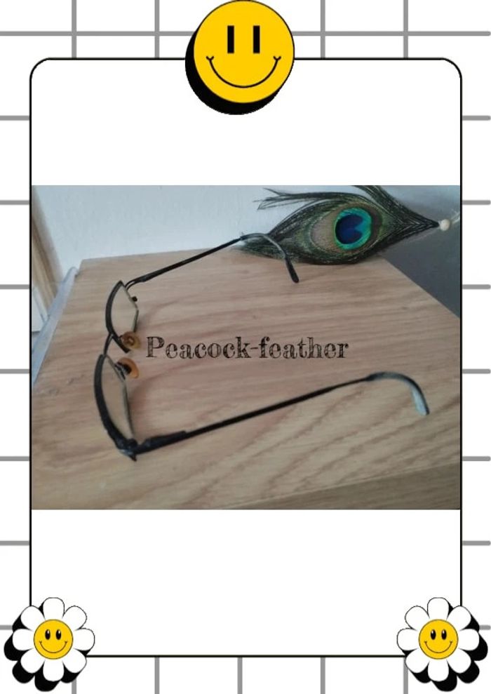 Monture de lunettes de vue noire - photo numéro 2