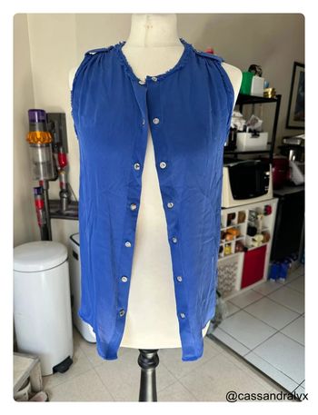 Débardeur bleu en soie - Michael Kors