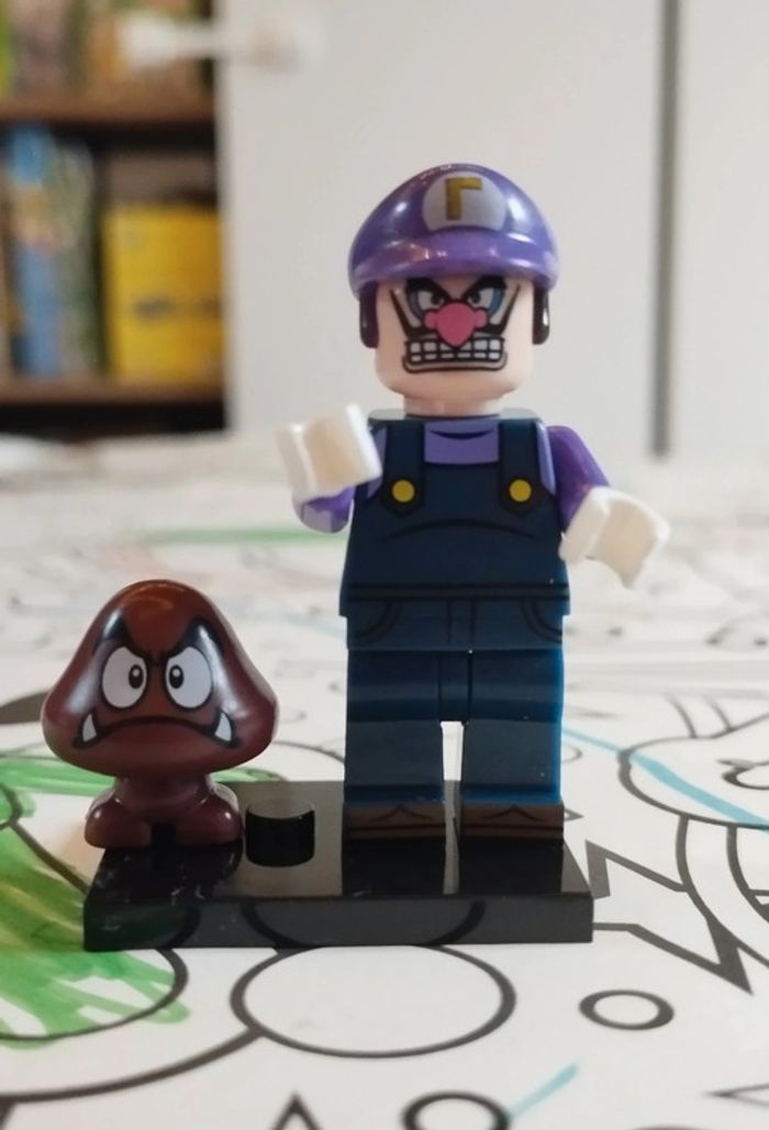 Personnage Lego neuf Waluigi+ goomba monde de Mario Nintendo