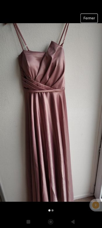 Robe de soirée rose
