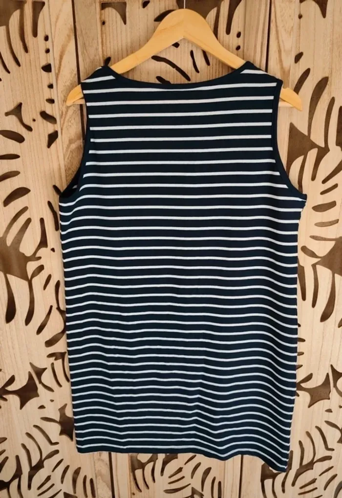 Robe marinière Taille 46/48 Blanche porte - photo numéro 6