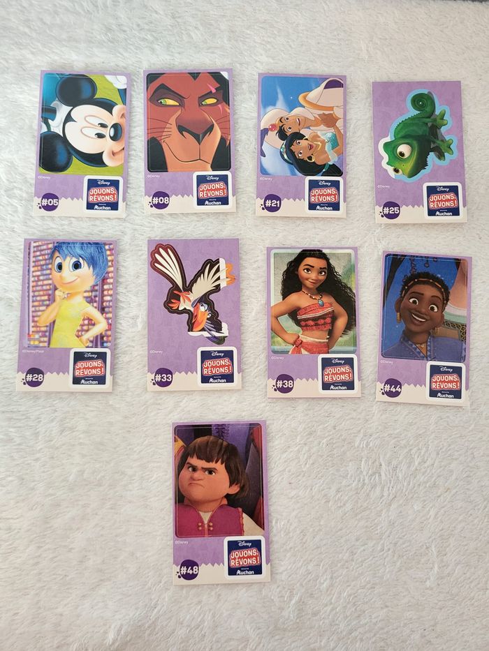 Lot d'images Jouons, rêvons - Disney - Auchan - Collection - photo numéro 2