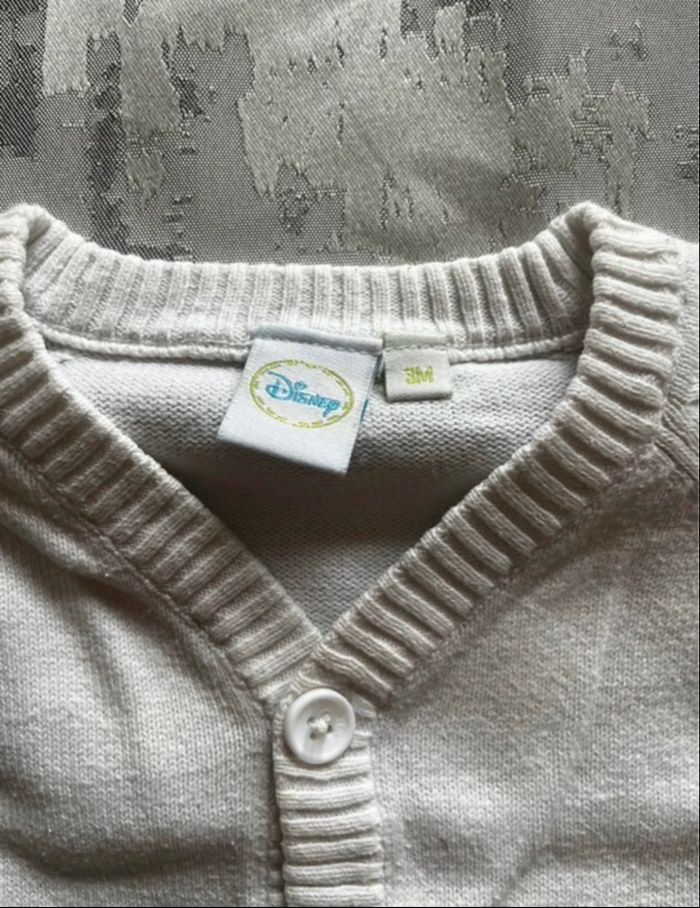 Gilet manches longues bébé 3 mois – disney winnie l’ourson – tbe - photo numéro 3