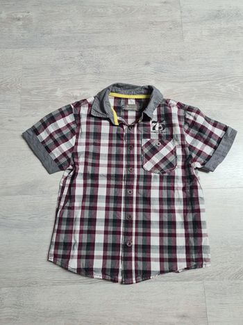 Chemise manches courtes à carreaux Orchestra 6 ans