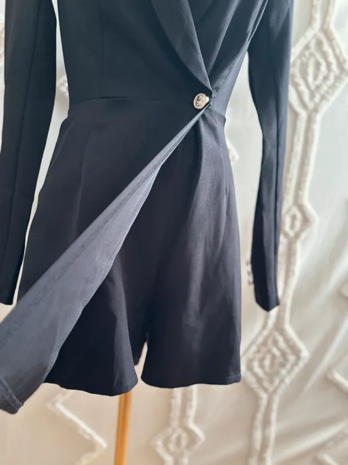 Robe blazer combi-short noire AMISU – taille 34 / XS – chic & pratique classy - photo numéro 5