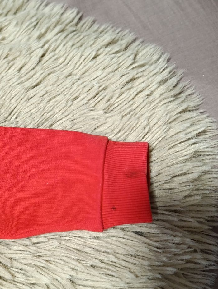 Veste zippée à capuche rouge - photo numéro 5