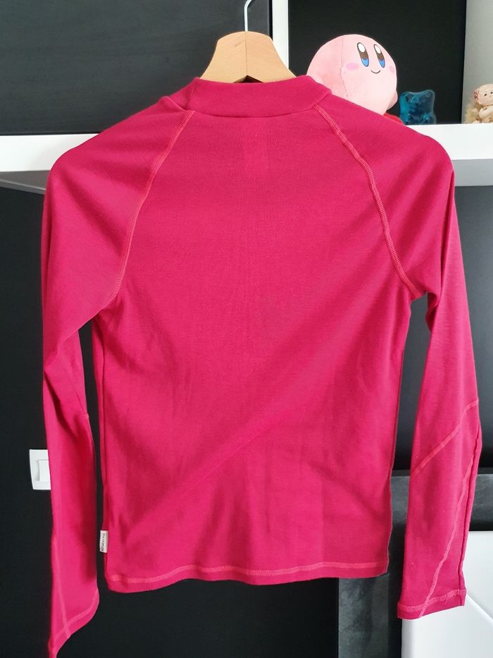 Pull bordeaux chaud ski neige - photo numéro 4