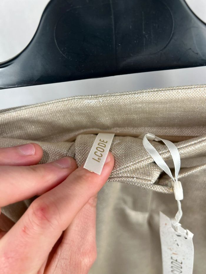 Jupe beige doré I code courte 42 neuve - photo numéro 4