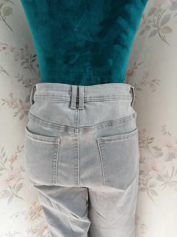 Pantalon gris clair skinny  / gémo / (42) - photo numéro 6