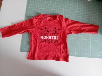 T-shirt manches longues rouge