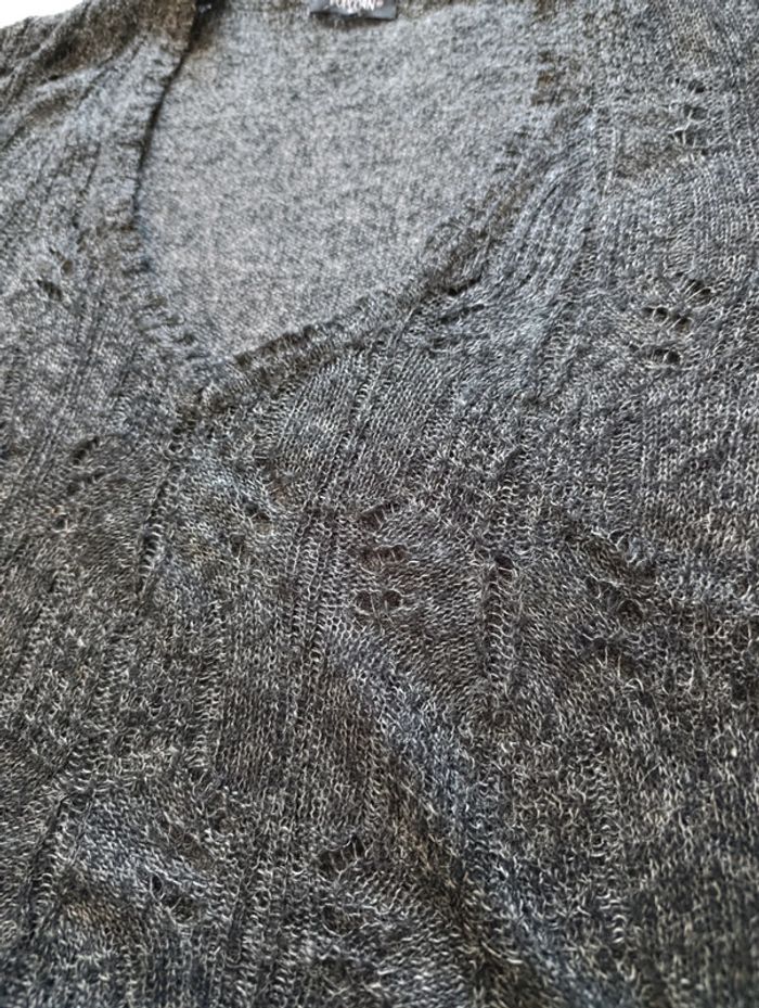 Pull gris anthracite Popcorn Taille S - photo numéro 5