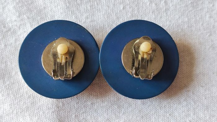 Clips d'oreilles vintage fleurs - photo numéro 3