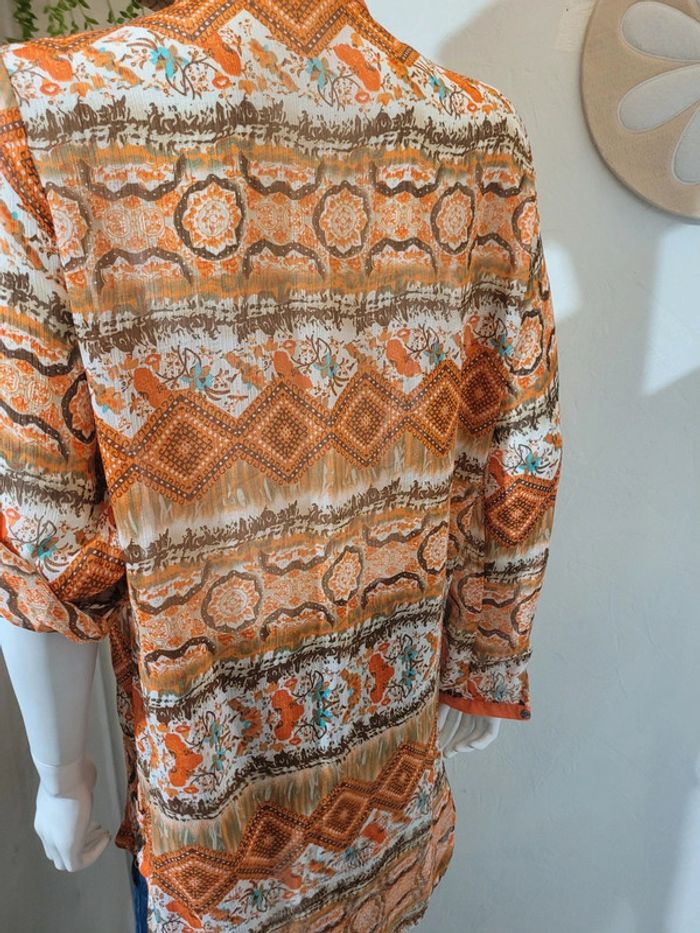 Chemise en voile orange - photo numéro 6