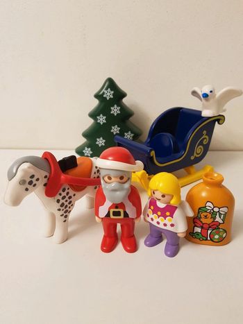 Traineau, père-noël, ange et sapin Playmobil 123 junior