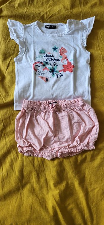 Ensemble tee shirt et short