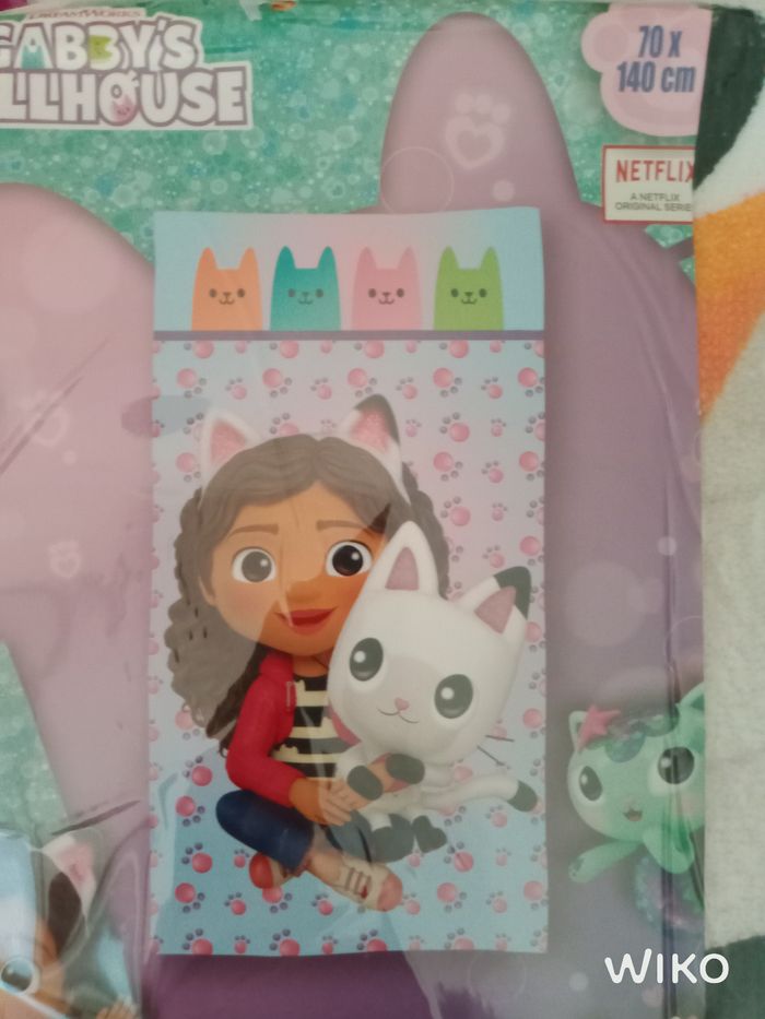 serviette gabby chat - photo numéro 2