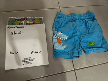 Short garçon 18 mois