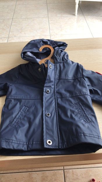 Imperméable marine grain de blé
