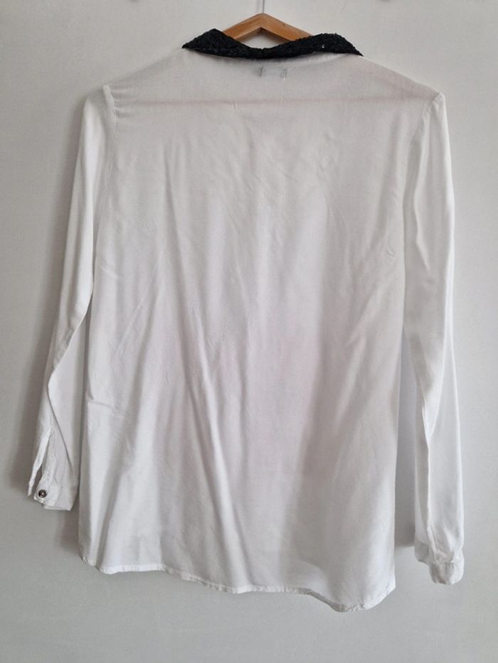 Chemisier fille blanc et strass 14 ans In extenso - photo numéro 3