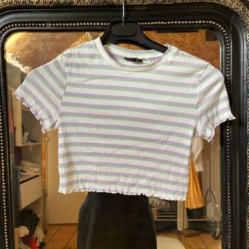 Tee shirt court raye