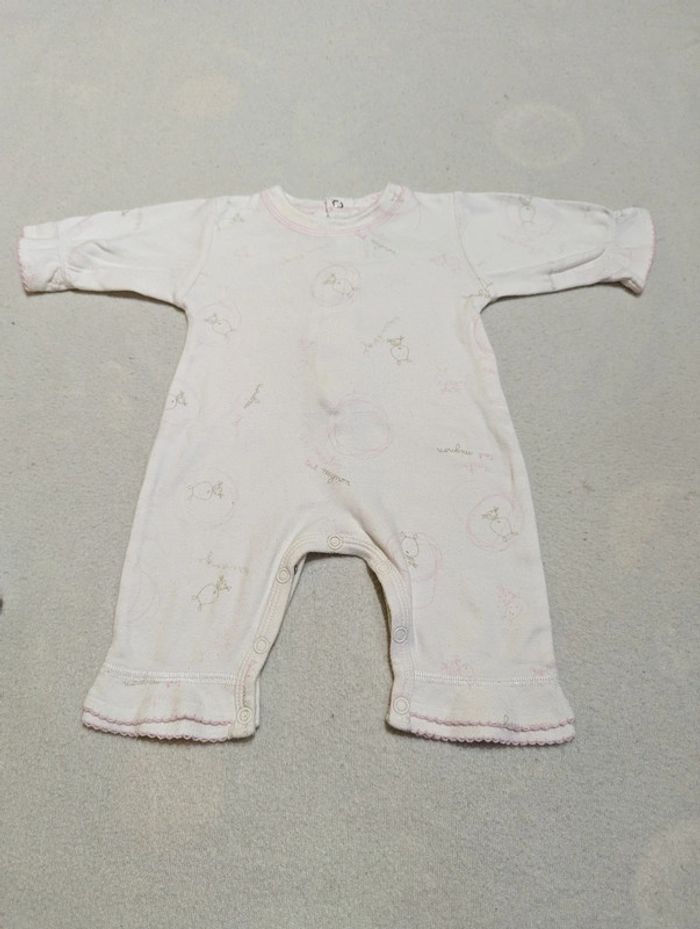 Combinaison sucre d'orge bébé fille 1 mois