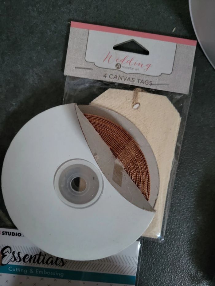 Lot loisirs créatifs ruban scrapbooking lettre carte spencil - photo numéro 13