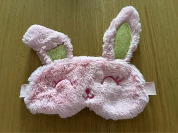 Masque pour les yeux lapin rose