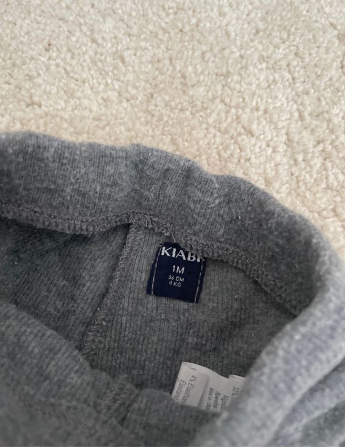 Pantalon Kiabi 1 mois gris - photo numéro 3
