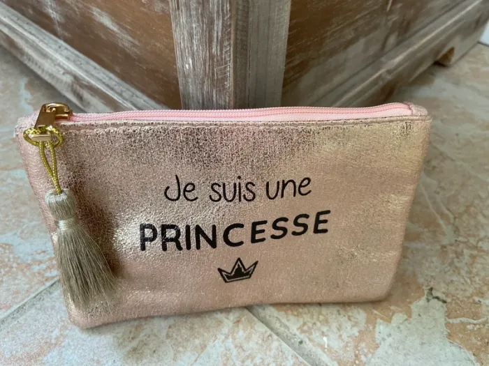 Trousse rose gold "Je suis une princesse" Taille unique - photo numéro 3