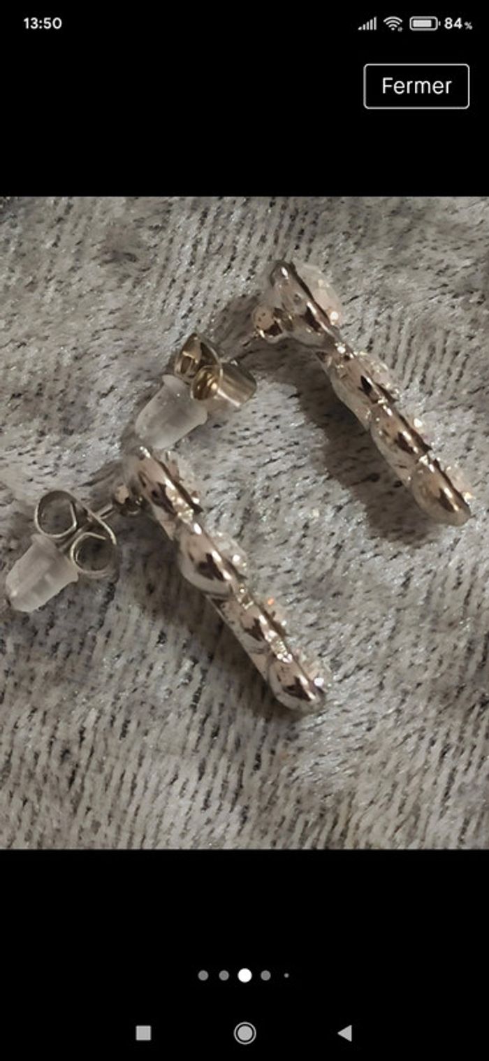 Boucles d'oreilles cristaux - photo numéro 3