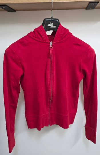 Veste rouge a capuche S