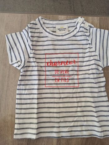 T-shirt garçon 3 mois 🧡