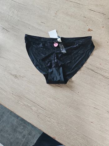 Culotte noir avec dentelle, Kiabi, tailleL, avec étiquette