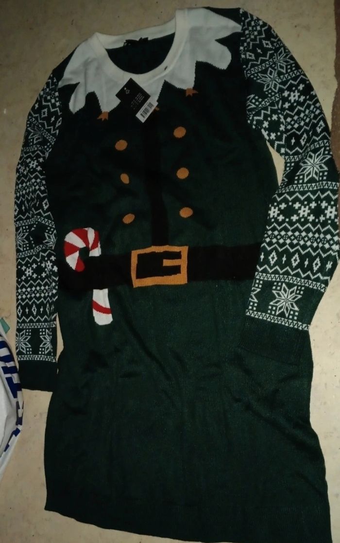 Robe pull tunique de Noël t.42 44 neuve