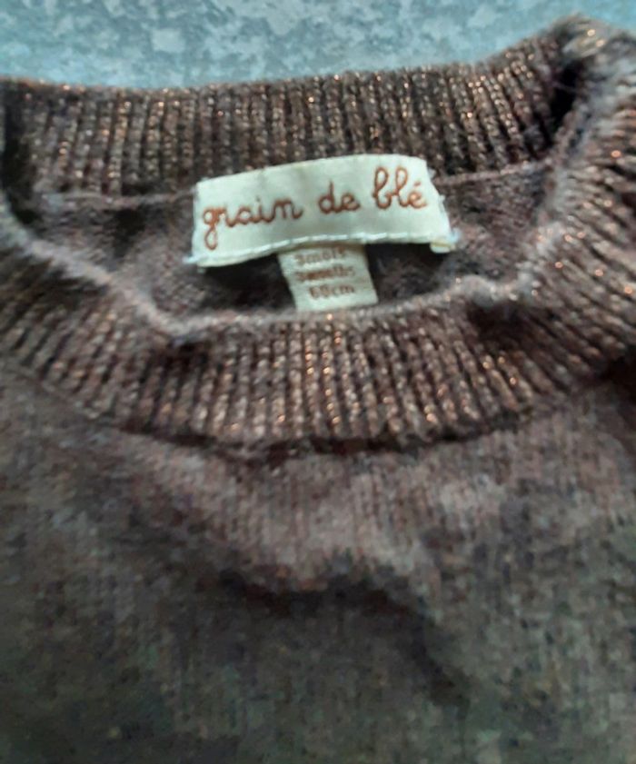 Robe pull grain de blé 3mois - photo numéro 3
