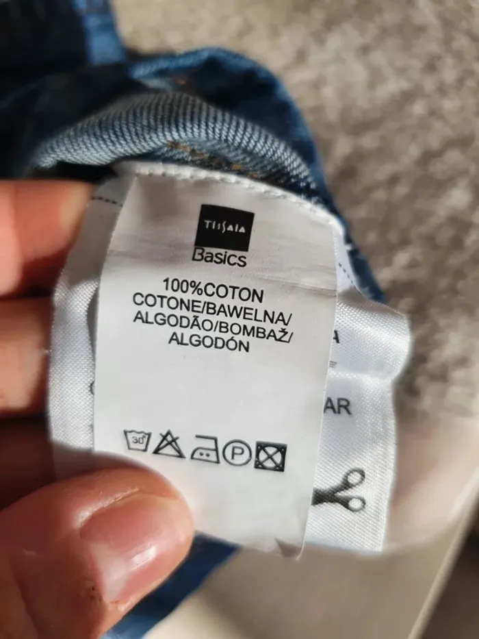 Salopette jupe jeans tissaia taille 6 mois - photo numéro 5